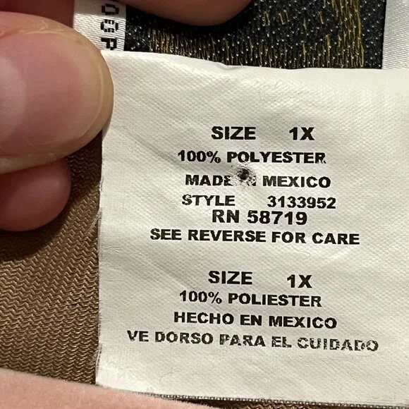 Bentley Womens Southwestern Fringe Vest 1X Tan Western Ranch Rodeo Cowgirl Indie - Picture 6 of 7